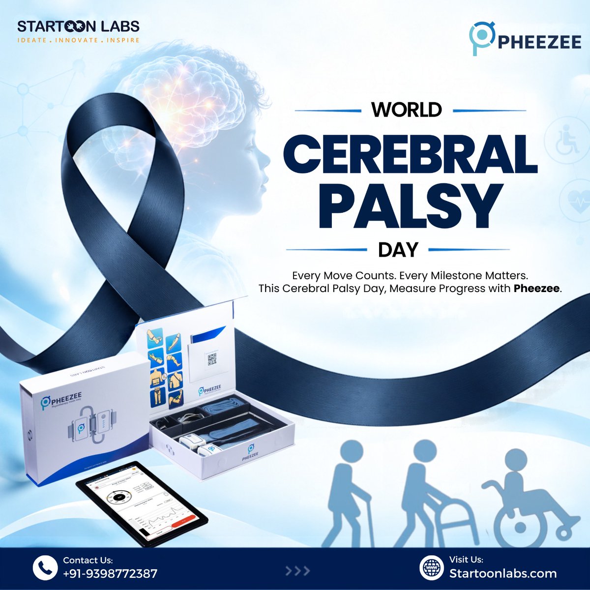 startoonlabs's tweet photo. This World Cerebral Palsy Day, we salute the physiotherapists who work patiently.
Contact Startoon Labs: +91-9398772387 | https://t.co/VwgFh8jVzm
#startoonlabs #pheezee #worldcerebralpalsyday #cerebralpalsyawareness #physiotherapy #physiotherapist #physio #rehabilitation https://t.co/8hWm5SJ33w