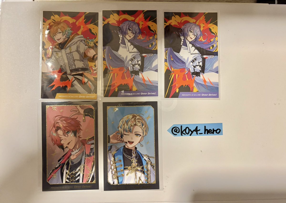 k0y4_hero's tweet photo. 【譲渡・買取】
にじさんじ MECHATU-A  ライブ グッズ Over Drive! 1st LIVE ランダムカード　チェキ　

譲：画像
求：定価＋送料

お気軽にお声掛けください🙇🏻‍♀️ https://t.co/b2AQftS8vU