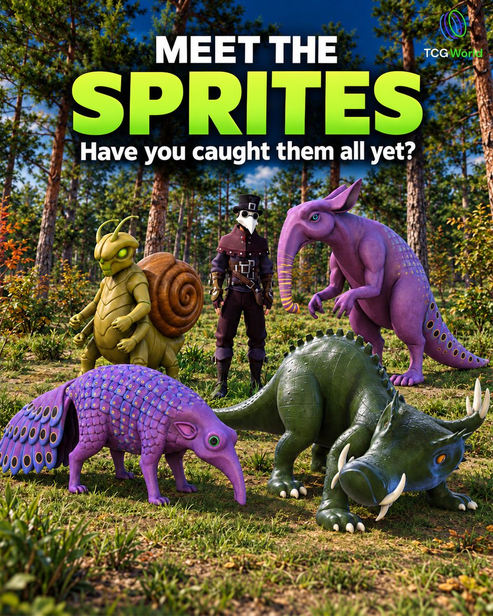 PlayTCGWorld's tweet photo. How’s your sprite collection coming along? 👀

Caught them all yet, or is one still giving you the runaround? Tell us which one you’re hunting in TCG World! 🌍 https://t.co/0lBHu66SYb
