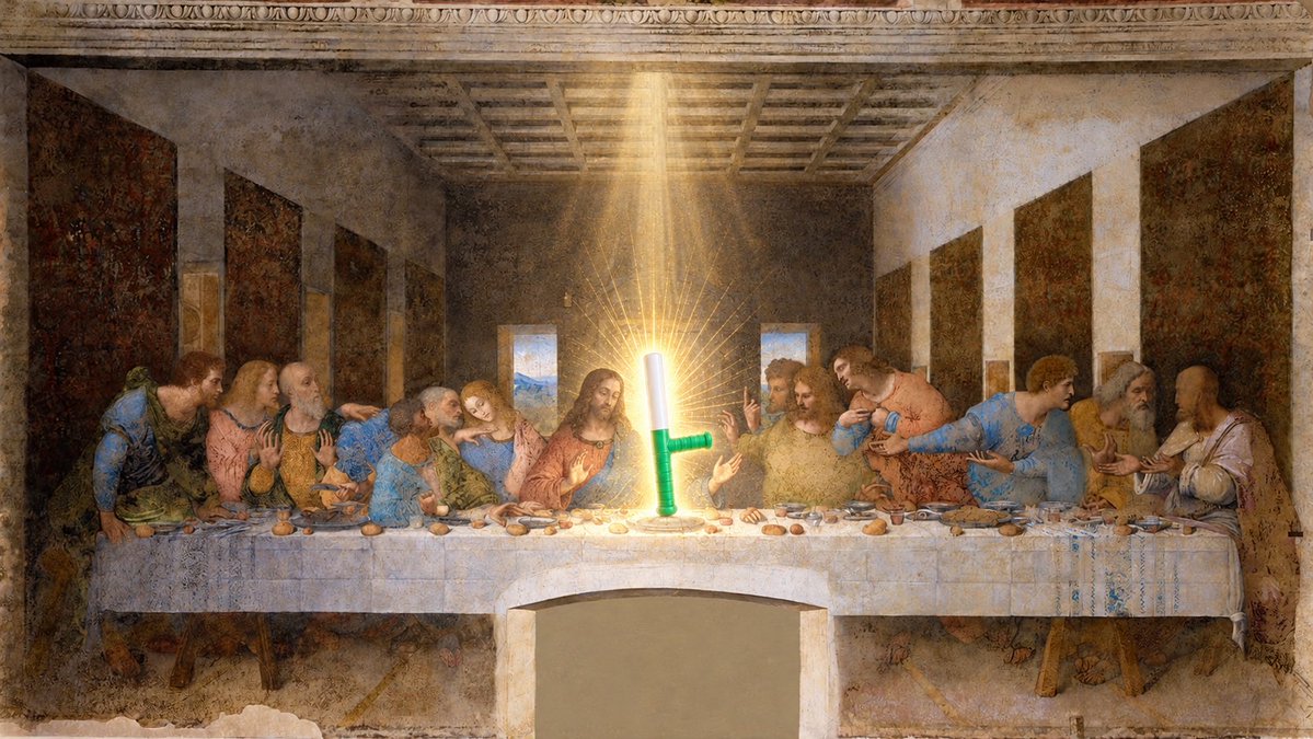 Heiseinbag's tweet photo. circa 33. AD

Jesus and his fellow apostles reunite for the last supper.

And jesus said: this is my solana:Hg5Ja55T5wESq4vyFoiVCMeHXtGyVA69X2UHq8hgpump given to you. use it in remembrance of me.

The rest is history.

🙏 https://t.co/OaoJSfq9ky