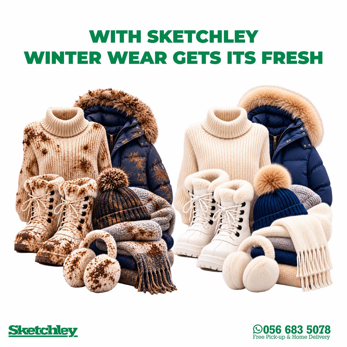 Sketchleyuae's tweet photo. From winter worn to fresh again give your winter favorites the Sketchley treatment and see the difference in every clean
Free Pickup &amp; Home Delivery 
Contact 056 683 5078 https://t.co/sY5lW7uGg6