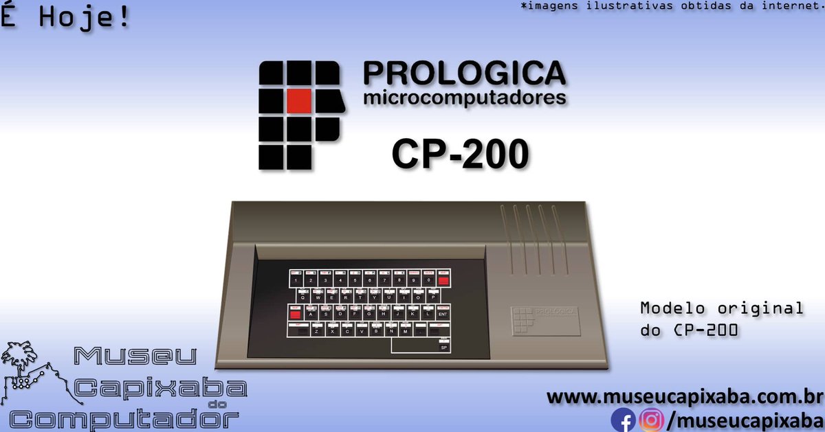 museucapixaba's tweet photo. É hoje! O microcomputador Prológica CP-200 de 1982.

+em https://t.co/gp1IEXSlr4

#MuseuCapixaba #mcc #éhoje #museu #museum #tecnologia #ES #OnThisDay #Prológica #CP200 #cdSEApply300 #Microdigital #SinclairResearch #TimexSinclairTS1500 #TK82 #TK83 #TK85 #Z80 #Zilog #ZXClone #ZX81 https://t.co/XkHyHHtNve