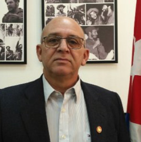 emiliotgonzalez's tweet photo. This guy has to be on #CantStayMustGo #Cuba transition list.

René Mesa Villafaña is Minister of US-sanctioned Ministry of Construction and a fake National Assembly member.

Oversees decrepit buildings and family housing but building bigger, empty tourist hotels.

Go!

#SOSCuba https://t.co/FMLny4Fv2p