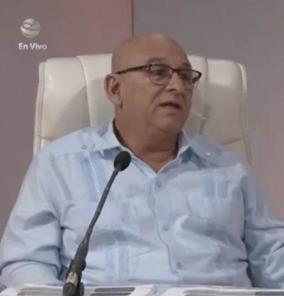 emiliotgonzalez's tweet photo. This guy has to be on #CantStayMustGo #Cuba transition list.

René Mesa Villafaña is Minister of US-sanctioned Ministry of Construction and a fake National Assembly member.

Oversees decrepit buildings and family housing but building bigger, empty tourist hotels.

Go!

#SOSCuba https://t.co/FMLny4Fv2p