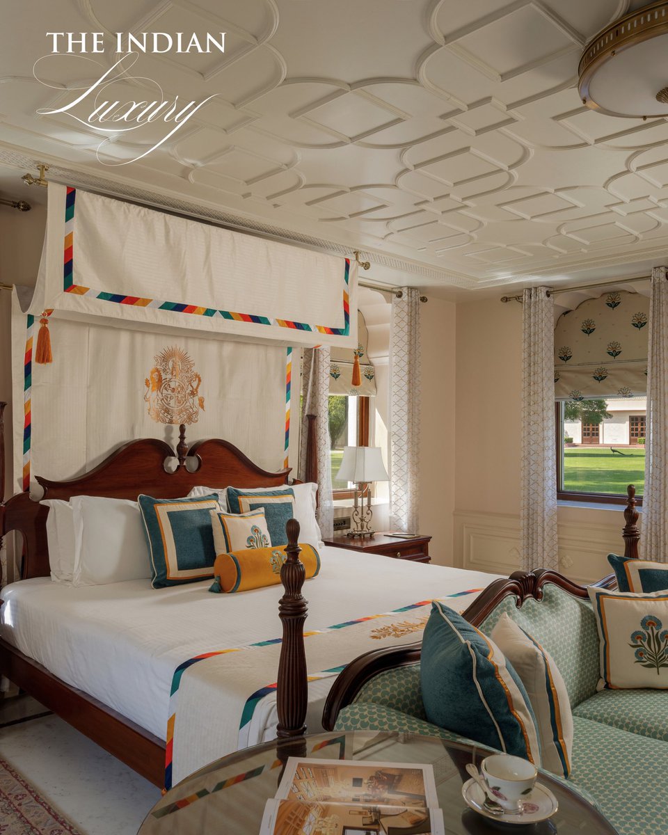Rambaghpalace's tweet photo. Where every stay is steeped in timeless grandeur.

Thoughtfully designed to reflect the palace’s rich heritage, each room at Rambagh Palace brings together regal character and refined comfort. https://t.co/MiJ6wHcpH4