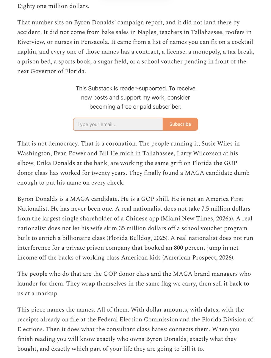KilkennyTek's tweet photo. @Billhelmich #FL19 had a guy who skipped over 150 votes. Pretty much means my kitchen table in Fort Myers wasn’t represented in Congress. We also had a charter school #ByronDonalds used as his cash machine. I wasn’t allowed to do Insider Trading from my kitchen either. #NeverByron https://t.co/bWeYWMp6Yt