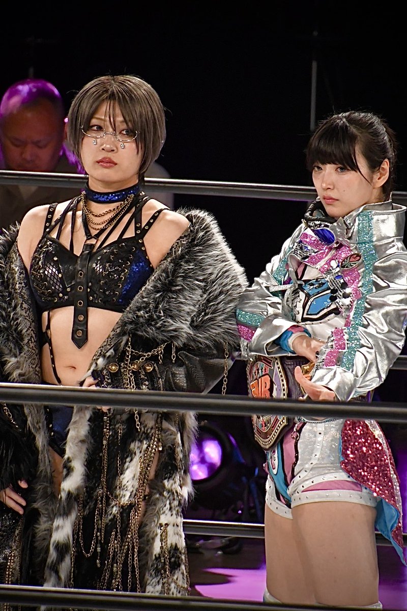 syutom4's tweet photo. 10.3スターダム
中日ホール大会
安納サオリ選手
さくらあや選手
#STARDOM
#さくらあや
#AYASAKURA
#安納サオリ
#SaoriAnou https://t.co/8eJwEMexGs