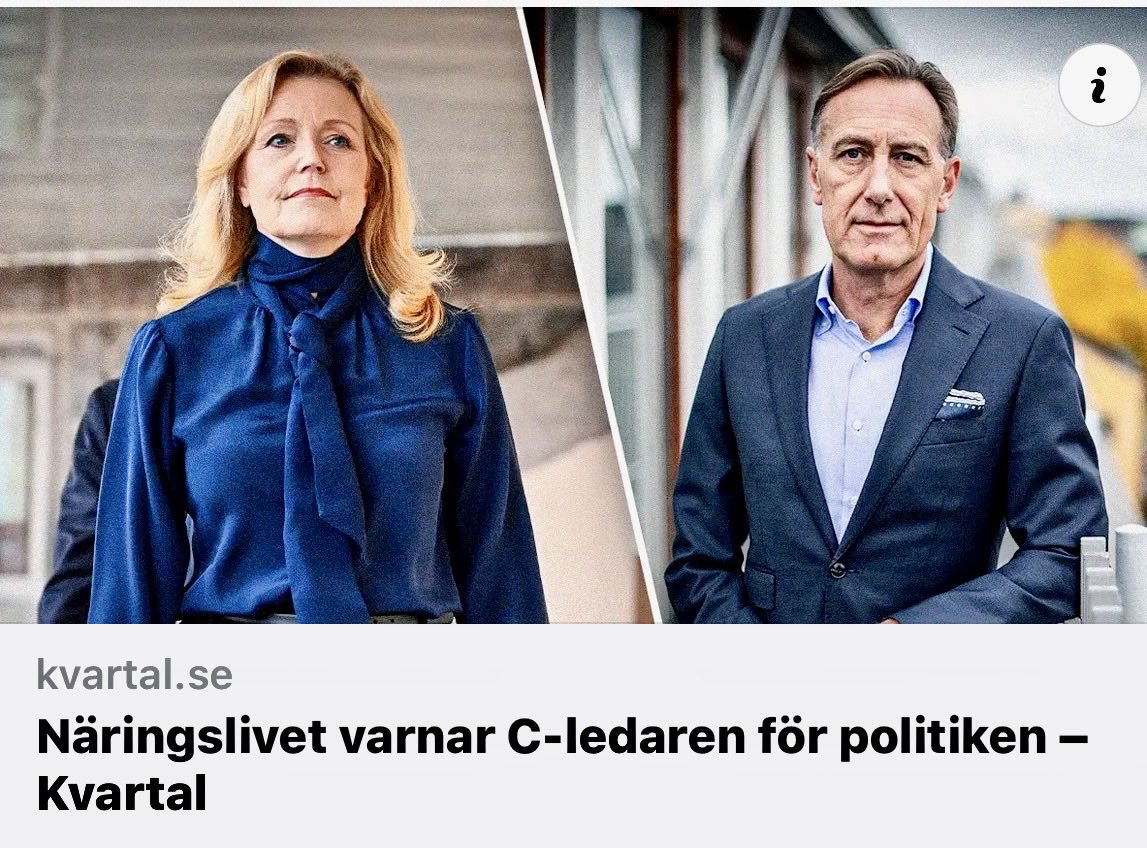 NorvellTommy's tweet photo. Höjda skatter, karensdagar, kortare arbetstid och osäkerhet om kärnkraften kan skada svensk ekonomi oerhört mycket

Det varnar flera tunga näringslivsföreträdare för i en debattartikel i Svenska Dagbladet, riktad till C-ledaren Elisabeth Thand Ringqvist.
- vad håller hon på med? https://t.co/WhvelQ0PHX