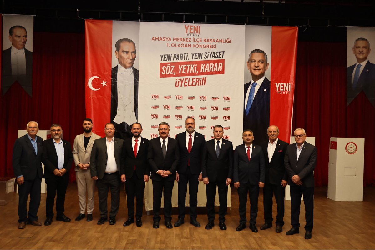 YeniPartiAmasya's tweet photo. Amasya Merkez İlçe Başkanlığımızın 1. Olağan Kongresi’ne katılım sağladık.

Örgütümüzün  birlik ve beraberlik içerisinde bir araya geldiği kongremizin; partimize, Amasya’mıza ve Merkez ilçemize hayırlı olmasını diliyorum.

Kongrenin gerçekleşmesinde emeği geçen tüm örgüt mensuplarımıza ve katılım sağlayan değerli misafirlerimize teşekkür ediyorum.

İlker Küp
Yeni Parti Amasya İl Başkanı