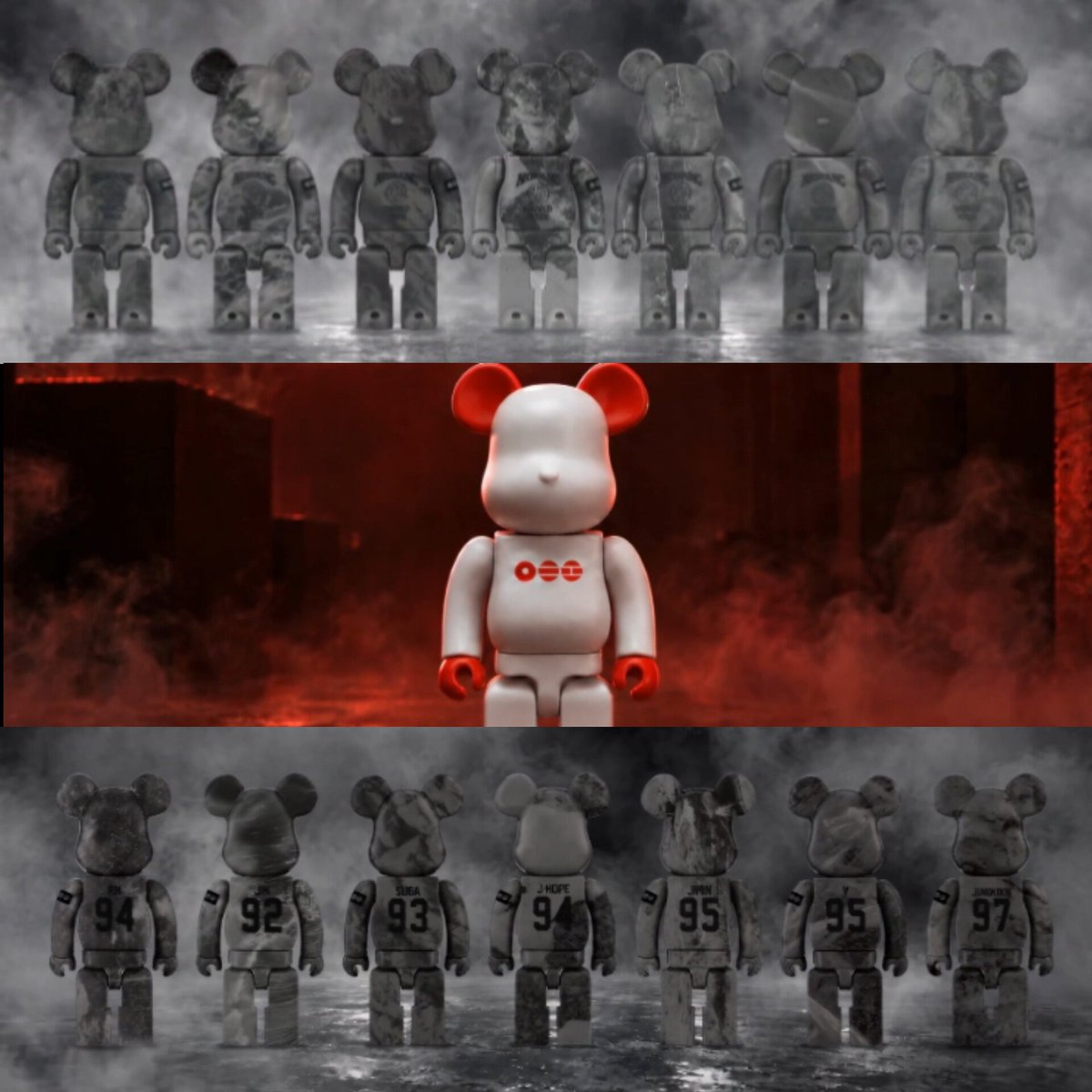 kookyun's tweet photo. BTS × BE@RBRICK

( 2026 , 2019 , 2015 and bt21 2020) https://t.co/Xdh6FzHOi3