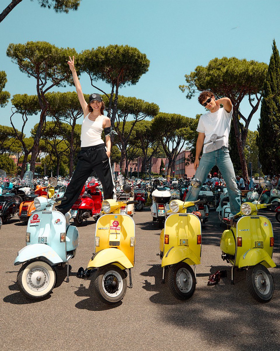 Vespa_IND's tweet photo. From Rome’s historic streets to the hearts of Vespisti around the world. Vespa is a story in motion shaped by the roads we take, the people we meet and the moments we remember.​⁣
⁣
#Vespa #VespaIndonesia #Vespa80 #Vespa80YearsOfAnIcon https://t.co/EqUGL24z5Y