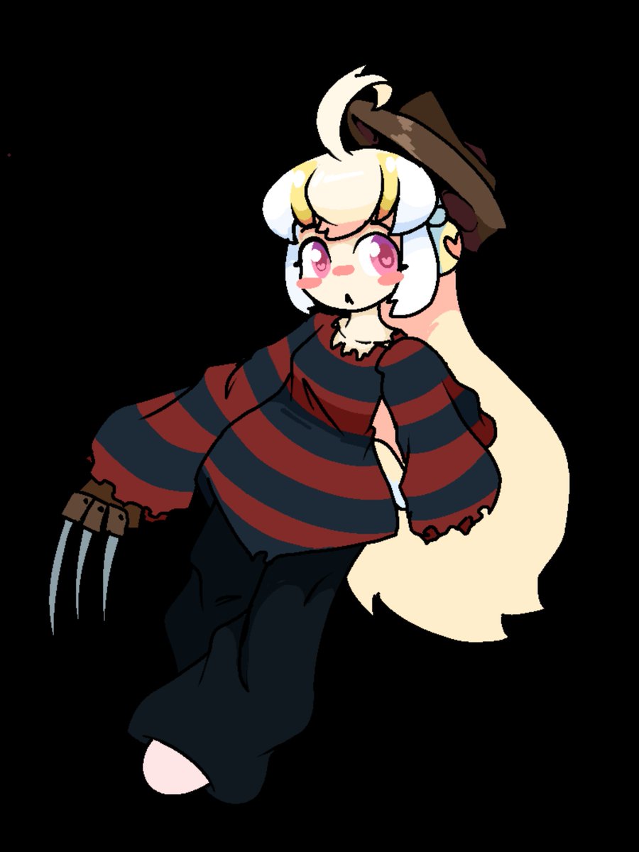 Medrako1's tweet photo. One, two, Freddy's coming for you!~🎵 
#whitebluepenguin #oc #orifure #FreddyKrueger #ANightmareonElmStreet #penguingirl #hallowen  #kemono_friends 
#ホワイトブルーペンギン #オリフレ #フレディ・クルーガー #エルム街の悪夢 #ペンギンガール #ハロウィン #けものフレンズ https://t.co/epR2HY59Ft