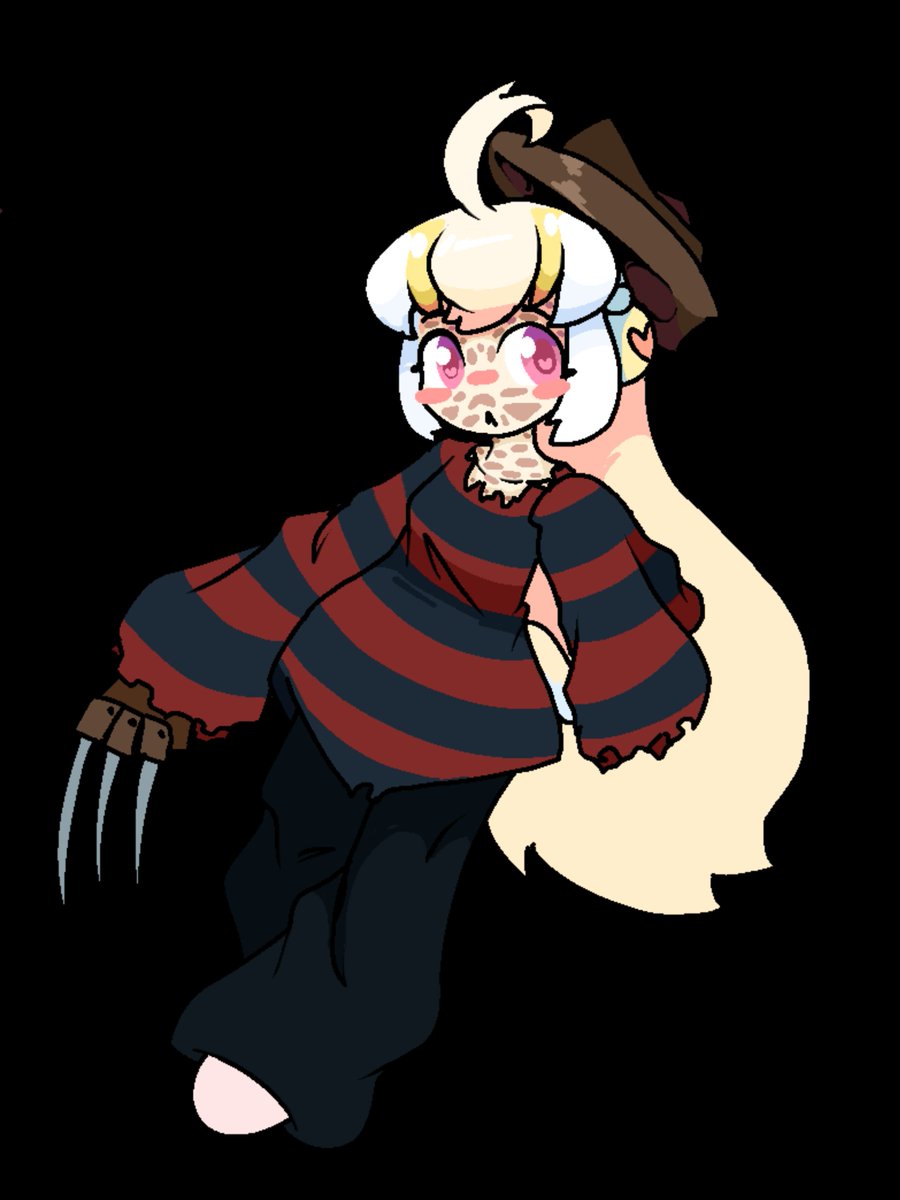 Medrako1's tweet photo. One, two, Freddy's coming for you!~🎵 
#whitebluepenguin #oc #orifure #FreddyKrueger #ANightmareonElmStreet #penguingirl #hallowen  #kemono_friends 
#ホワイトブルーペンギン #オリフレ #フレディ・クルーガー #エルム街の悪夢 #ペンギンガール #ハロウィン #けものフレンズ https://t.co/epR2HY59Ft
