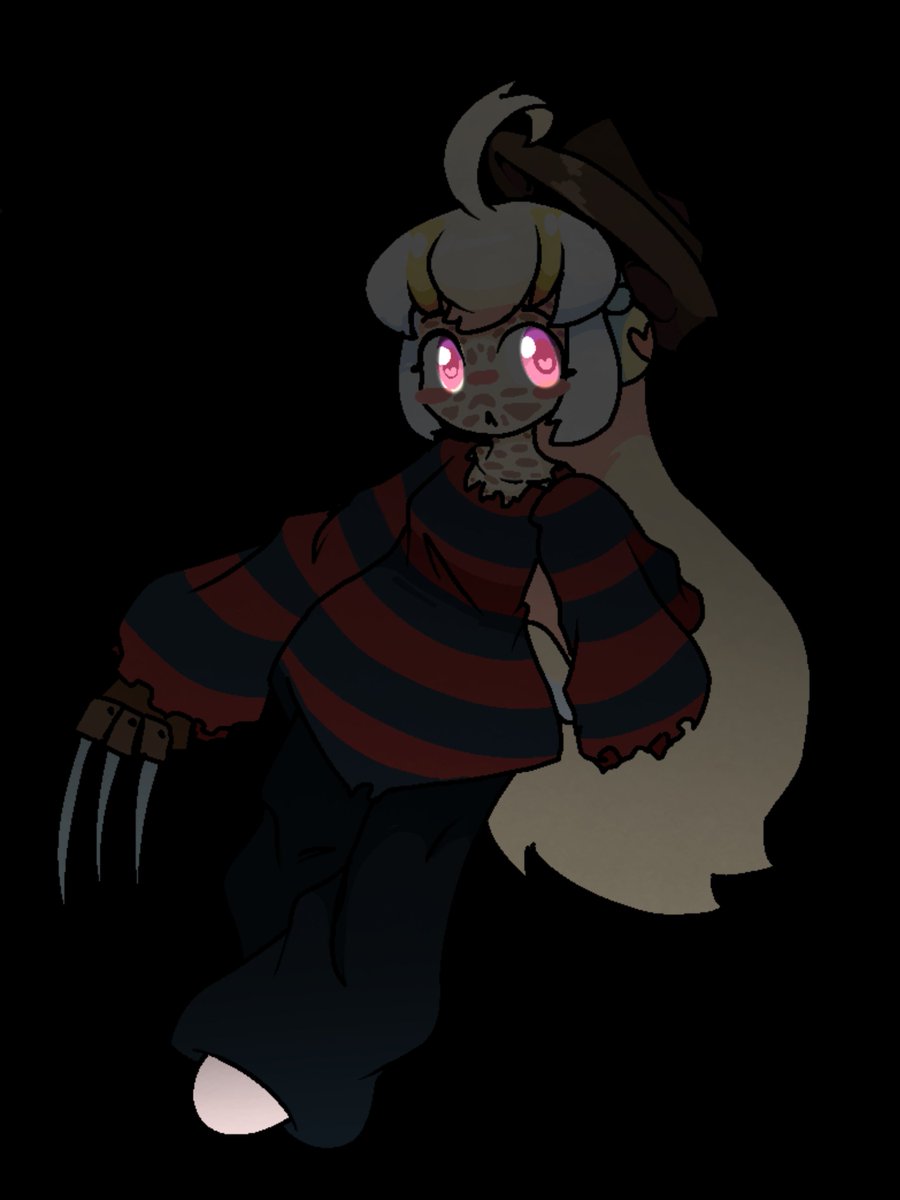Medrako1's tweet photo. One, two, Freddy's coming for you!~🎵 
#whitebluepenguin #oc #orifure #FreddyKrueger #ANightmareonElmStreet #penguingirl #hallowen  #kemono_friends 
#ホワイトブルーペンギン #オリフレ #フレディ・クルーガー #エルム街の悪夢 #ペンギンガール #ハロウィン #けものフレンズ https://t.co/epR2HY59Ft