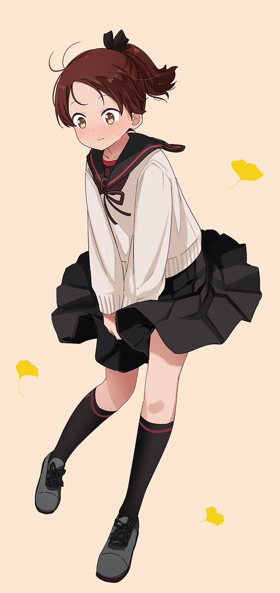 kanariabe's tweet photo. 秋の敷波。

＃艦これ https://t.co/bWO3Fav1en