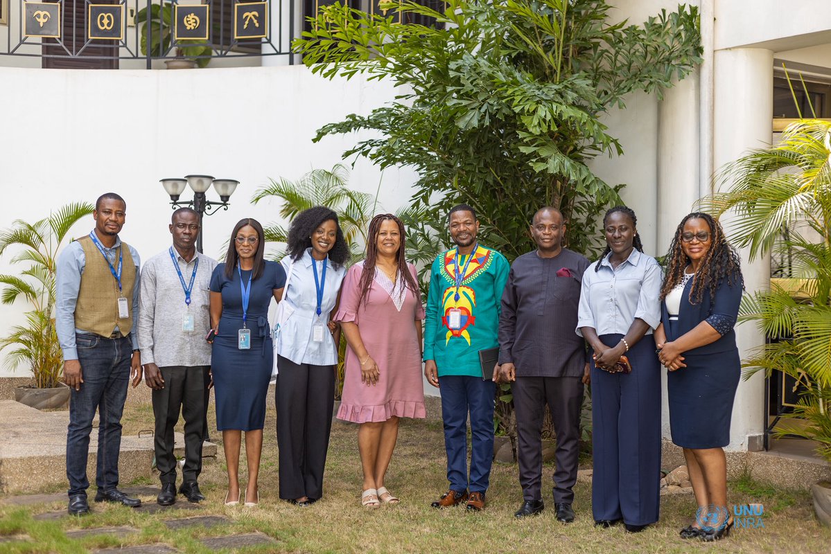 UNUINRA's tweet photo. A fruitful meeting at @UnivofGh’s Institute of Environment &amp; Sanitation Studies(@IESS_UG)!

Together,we aim to co-supervise Graduate students &amp; provide evidence based data to train &amp; build capacities of @UnivofGh students, government &amp; member state reps &amp; private institutions. https://t.co/QrMcusZ6f7