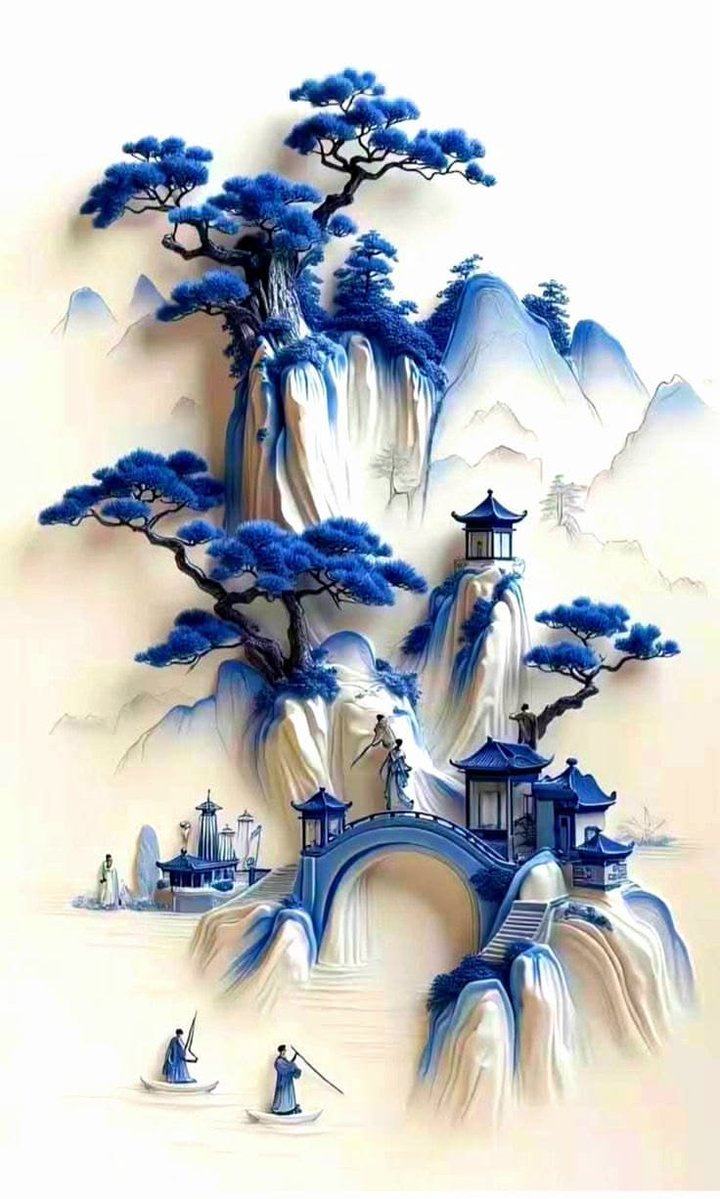sampelrgf's tweet photo. Where mountains meet the mist, every brushstroke tells a story. 
A quiet journey through timeless beauty, balance, and imagination.
#DigitalArt #ChineseArt #LandscapeArt #ConceptArt #FantasyArt #DigitalArtist #ArtOfTheDay #ArtCommunity #MountainArt #ArtDesign https://t.co/zap4UtUqPm