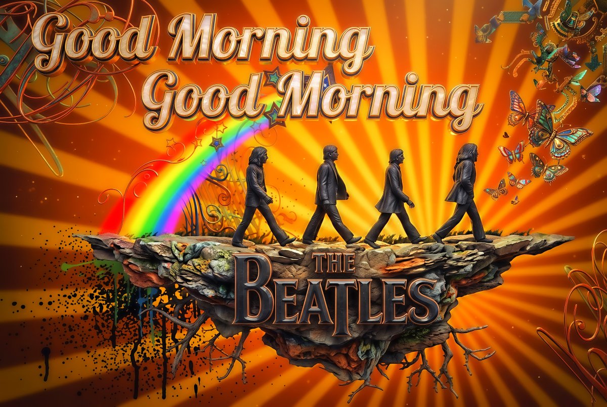 BeatlesKingdom's tweet photo. Good morning

Good Morning, Good Morning! ☀️🎵

How are you starting your week off right? Drop a comment below and let us know your favorite track to wake up to! 👇🎸

🌐 Stream the best music 24/7 over at https://t.co/z07gZLQwGy!

#TheBeatles[cite: 1] #GoodMorningGoodMorning #ClassicRock #MusicIsLife #BeatlesARama