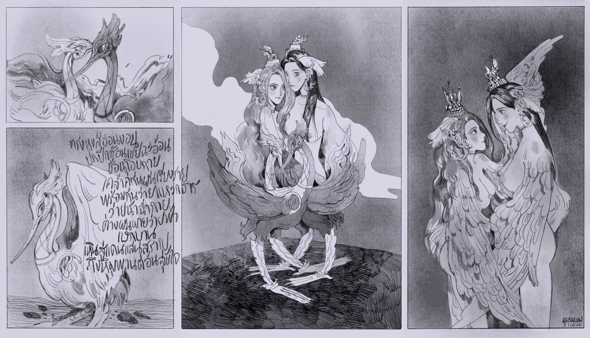 siameseterrace's tweet photo. hello! i’m thai 🇹🇭
lately, i’ve been obsessed with these thai mythical creatures. hope you enjoy. 🪷🪷 https://t.co/07akzcd0Tx