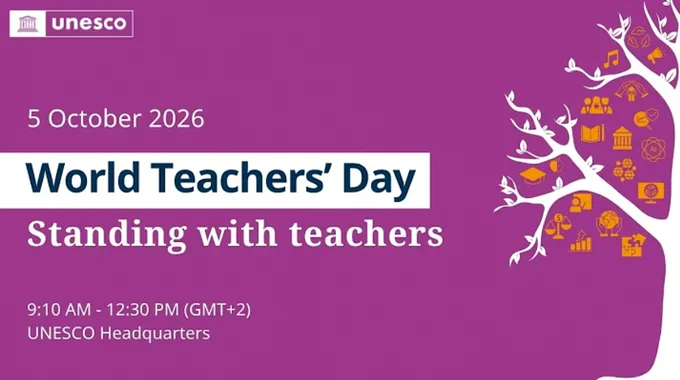 The year 2026 will mark the 60th anniversary of the 1966 ILO/UNESCO Recommendation concerning the Status of Teachers. We will celebrate progress in recognizing teachers’ vital role, we will highlight the challenges the profession continues to face, and we will call on society and policymakers to protect, promote and elevate its status. Especially the case today, as the world needs 50 million more teachers to achieve SDG 4 by 2030. Sixty years after the adoption of the Recommendation, World Teachers’ Day 2026 provides an opportunity to ask how societies envision the purposes of education today, the role of teachers in achieving them, and the obstacles to realising these purposes and enabling teachers to fulfil their role. At a time when the Recommendation is being revised, World Teachers’ Day will examine how effective policies are in elevating the status of teachers; whether these policies are negotiated through social dialogue and collective bargaining with teachers and their represen