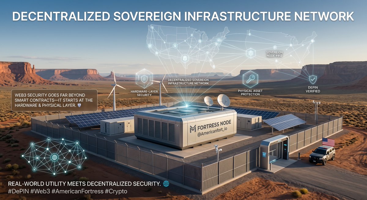 awpruslihh's tweet photo. Web3 security goes far beyond smart contracts—it starts at the hardware and physical layer. 🛡️

@Americanfort_io is constructing a decentralized, sovereign infrastructure network designed to protect physical nodes and critical hardware assets.

#DePIN #Web3 #AmericanFortress https://t.co/45abf2WKq6