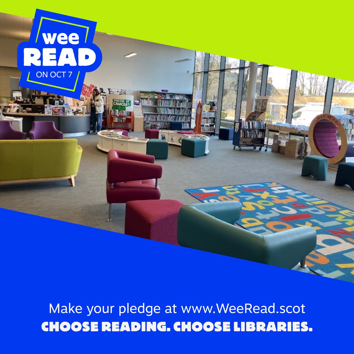 LibrariesNL's tweet photo. Join in on our #WeeRead26 fun at #WishawLib this Wednesday (7 October) with our Wee Read Story Time. Bring the kids to listen into some great stories read aloud at 2pm. https://t.co/D4TIevtqQc