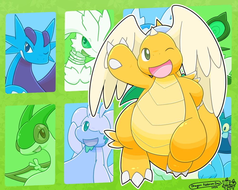 FlyDragon330's tweet photo. カイリュー君（Dragonite）
今日は… #竜ポケモンの日 https://t.co/SOC6an4RVI