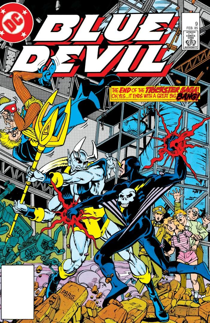 onceuponageek's tweet photo. The cover of BLUE DEVIL #9 promises the end of the Trickster Saga, plus a showdown between Danny and Bolt! But what have the scientists been plotting all this time? Paris Cullins delivers a cover that goes out with a BANG!

More this Sunday on ONCE UPON A GEEK PODCAST! #OUAG39 https://t.co/wudu9CDdIK
