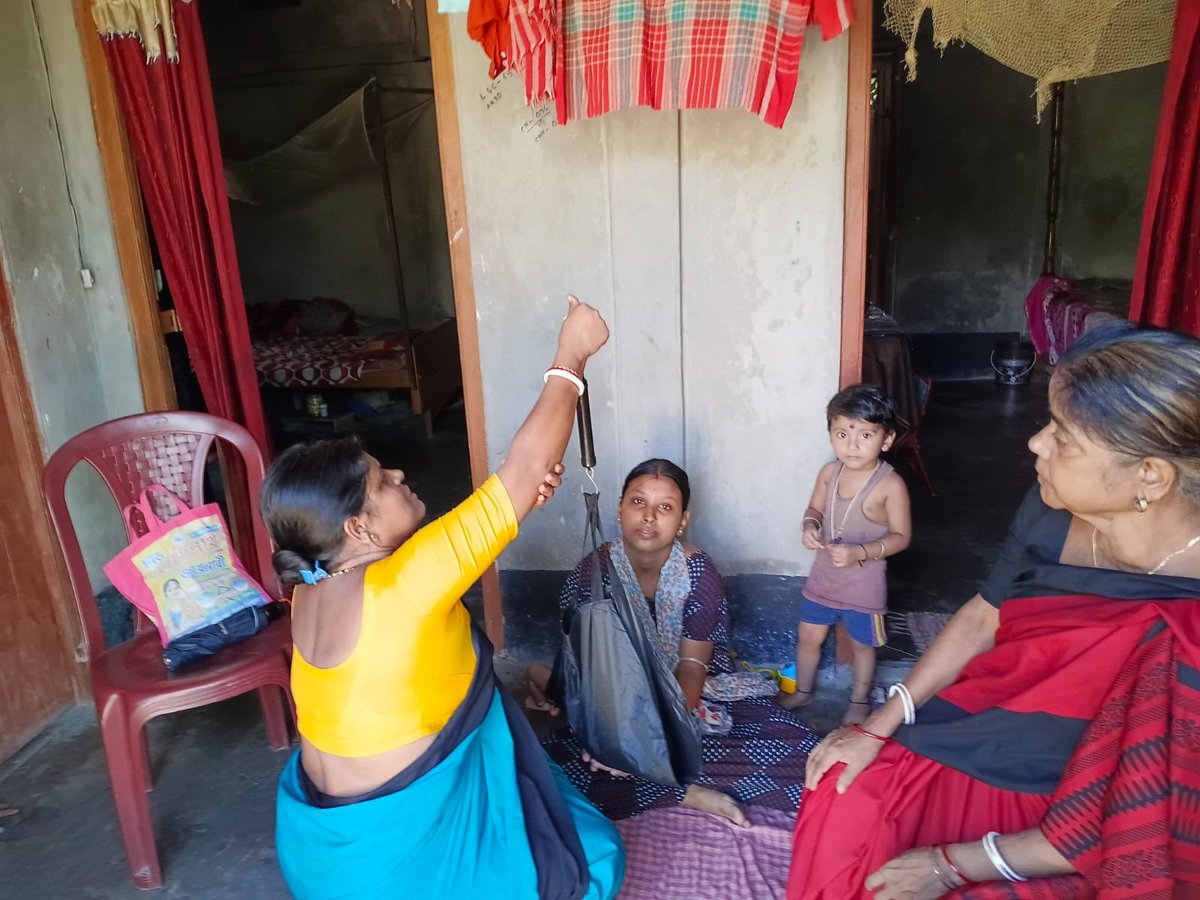 DHFWSN's tweet photo. HBNC visit at Kameswar GP, under Sanicherra PHC. Asha Khelon Rani Das, Swapna Chakraborty (A/F) on 5/10/26. https://t.co/EjIhdlTyRx
