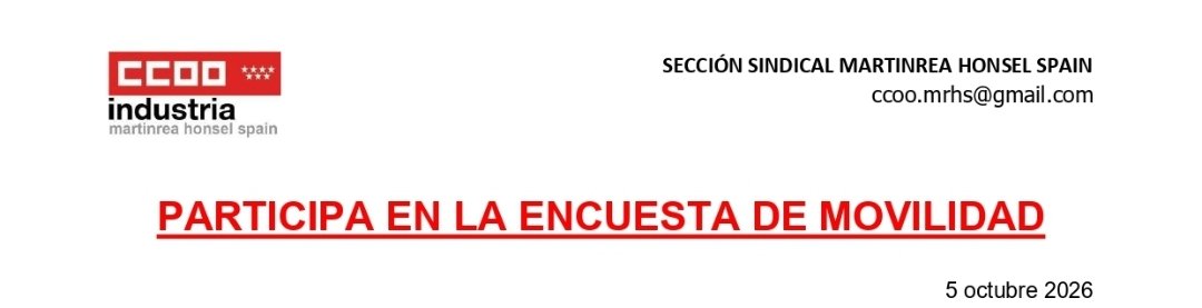 CcooMartinrea's tweet photo. 📢 ¡Participa en la encuesta de movilidad! 🚗 🚌 🚲

👉 https://t.co/v7ivUp9gvj

#movilidad #ccoomrhs #ccoo https://t.co/ye8osX0G9Q