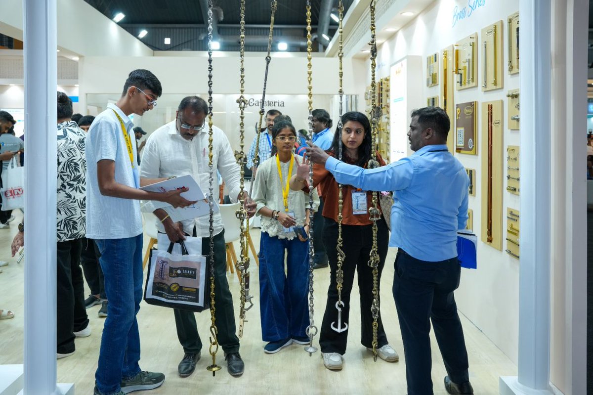 BIECentre's tweet photo. #HBLFShow Bengaluru 2026 wrapped up at #BIEC! 🏗️Three days (Sept 25-27), 150 exhibitors and 8,000 visitors, with hardware, building materials, lighting, kitchens and furniture under one roof. 

Have an event in mind? 📩 info@biec.in  #Bengaluru #InteriorDesign #Architecture https://t.co/bNaClUdj70