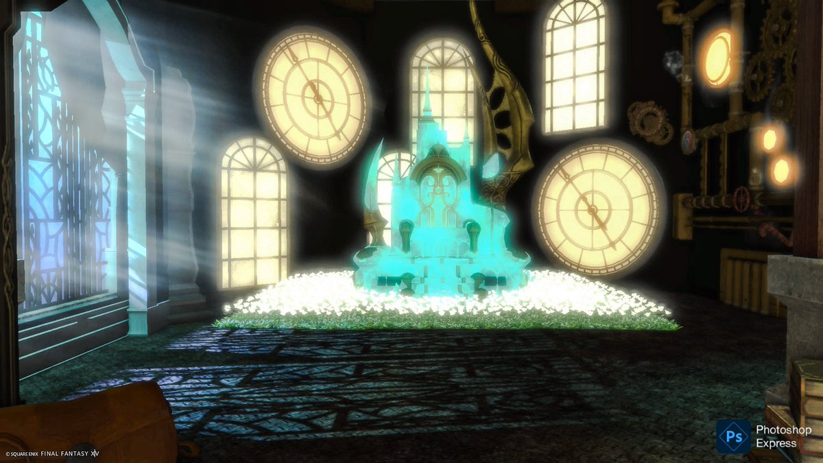 mimikue_game's tweet photo. 「あの人の玉座の下で」

照明0
夜になると窓の灯りがなくなります。日中がおすすめです。
椅子に5人
横の青い窓のフチも座れます。

とりあえず10月18日までの予定です。

Meteor 
Mandoragora 
ミスト10区
【拡張区】リリーヒルズ 27号

 #FF14
 #FF14ハウジング
 #FF14_SS https://t.co/BuYKISHRt0