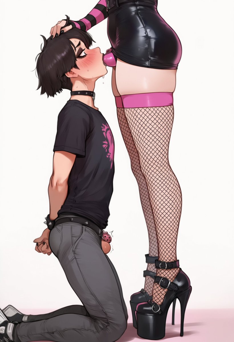 DevilWaifu_art's tweet photo. Your girlfriend wanted to try something new... here's where it lead...

Happy Locktober! https://t.co/jrW80mKR17