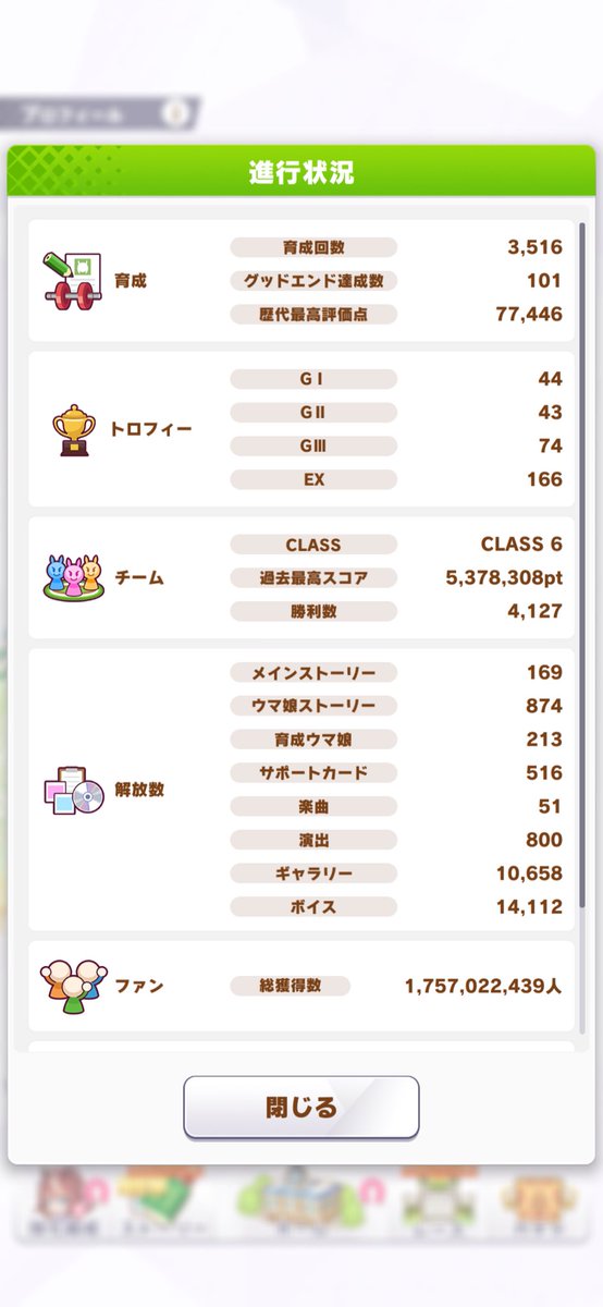 mittyan1022's tweet photo. サークルを脱退したため、加入できるサークルを探しています。

月平均5000万くらいです。
拾ってください。

#ウマ娘サークル勧誘 https://t.co/YVhkM9i3yK