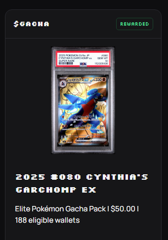 trygachafun's tweet photo. A Gem MT 10 2025 #080 Cynthia's Garchomp EX was just won by a holder! https://t.co/74dYYS9oIR