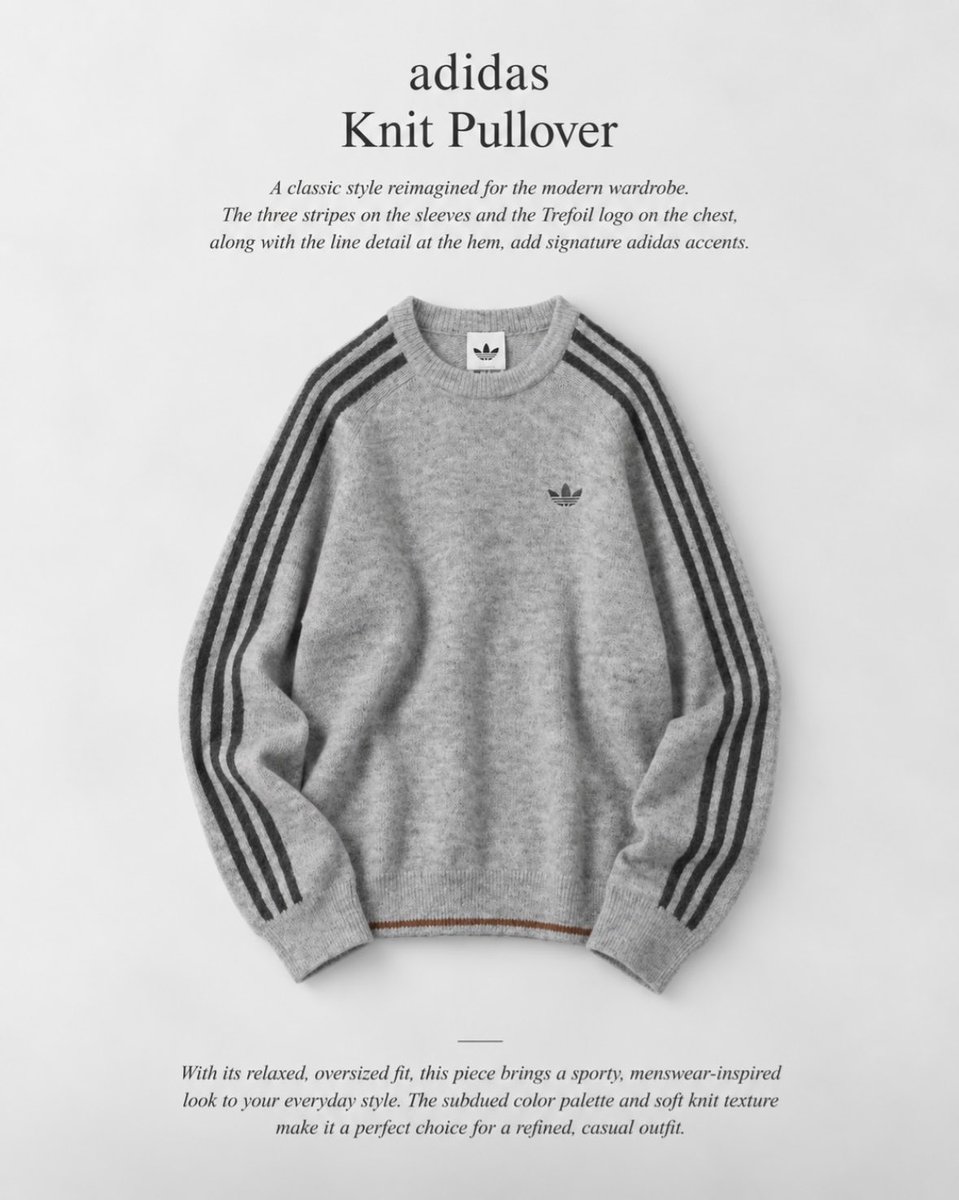 s_selectman's tweet photo. まって、adidasニット配色可愛すぎない？ https://t.co/aUgQJAB5XC