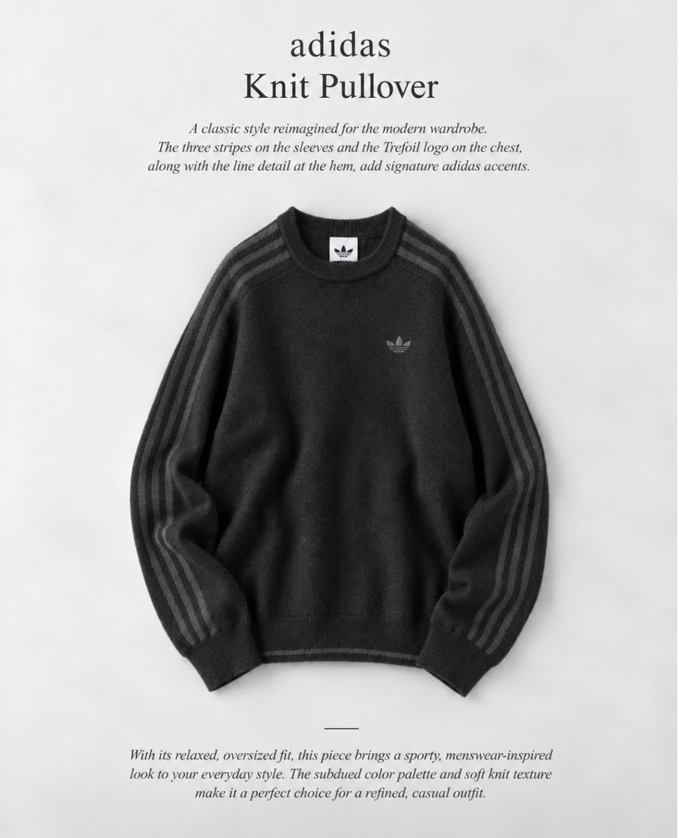 s_selectman's tweet photo. まって、adidasニット配色可愛すぎない？ https://t.co/aUgQJAB5XC