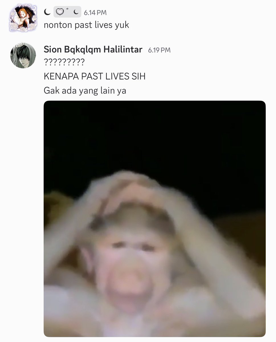 mietteaube's tweet photo. orang-orang kenapa sama past lives... 😔 https://t.co/Jq5IxS0Rd6