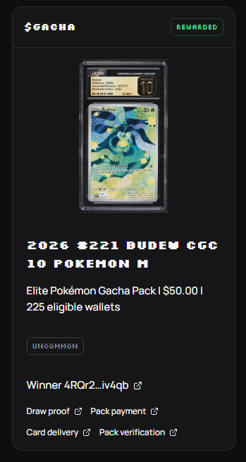 trygachafun's tweet photo. First pull was a CGC 10 BUDEW! 

Congrats! https://t.co/VxctUICqVE