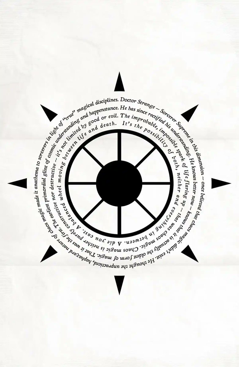 TherealWisdom__'s tweet photo. CHAOS MAGIC ISN'T REGULAR MAGIC. 
 
It is unchecked possibility, the raw, primordial “what if” that sits between “what is” and “what will be.” The spark that makes change, life, magic and everything itself possible in the first place.   #HexSpoilers https://t.co/7xyNp6f9CN