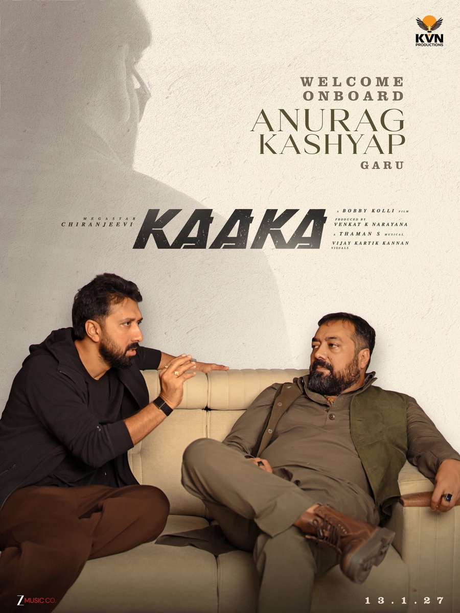 KaakaMovie's tweet photo. THE WORLD OF KAAKA JUST GOT DEADLIER🔥

Welcoming @anuragkashyap72 Sir on board in a POWERFUL &amp; PIVOTAL ROLE❤️‍🔥

#KAAKA – JANUARY 13th, SANKRANTHI 2027 🪓

#KAAKAOnJan13 https://t.co/UopvxPgvMg
