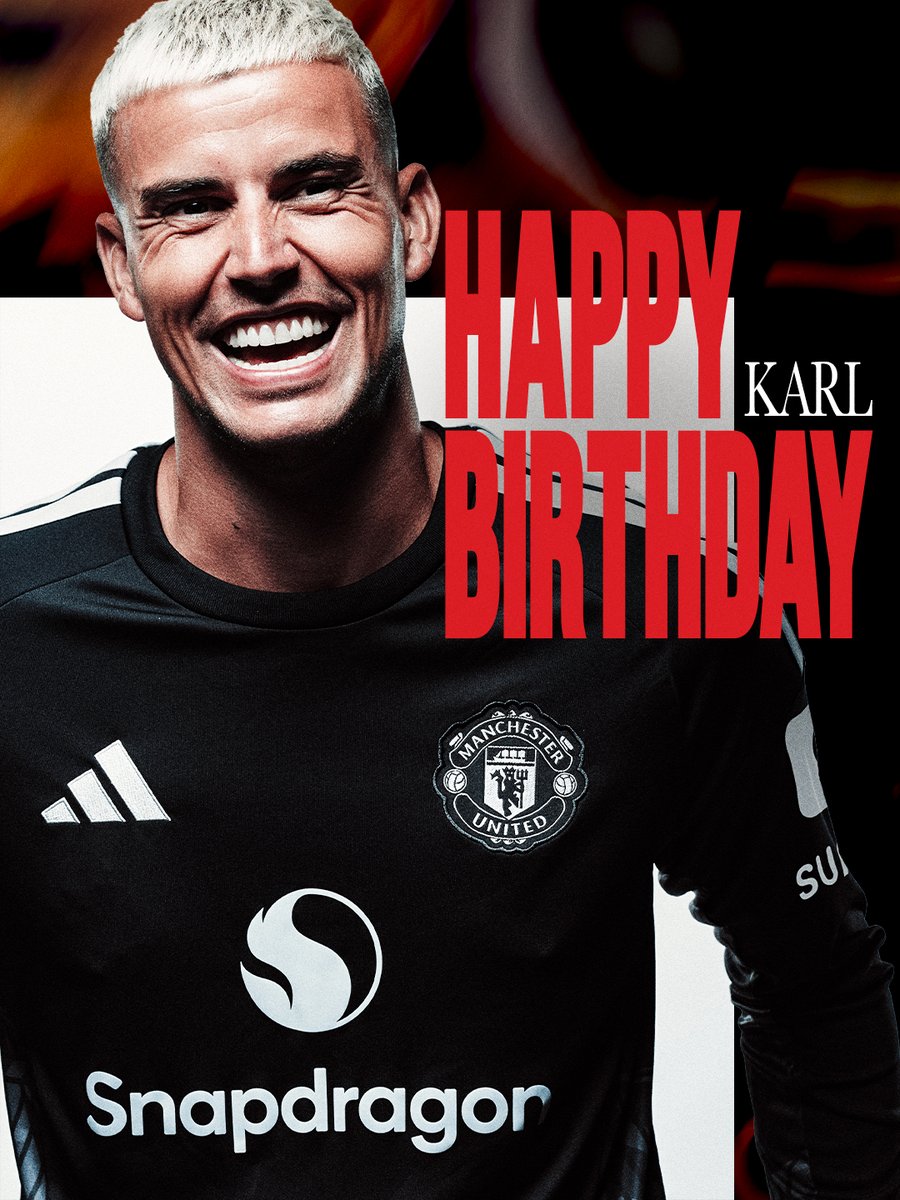 ManUtd's tweet photo. Have a good one, @KarlDarlow! 🥳🎂 https://t.co/0HE9VII1cI