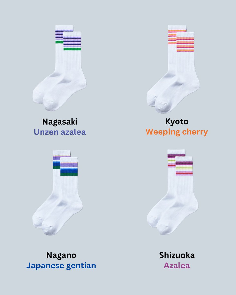 japantimes's tweet photo. FamilyMart's blue, green and white socks have become an unofficial fashion statement. Now, the convenience store chain has a new footwear line — but you'll have to travel across Japan to collect them all. https://t.co/gc4WOLkw3j https://t.co/vvUJ2SwOHA