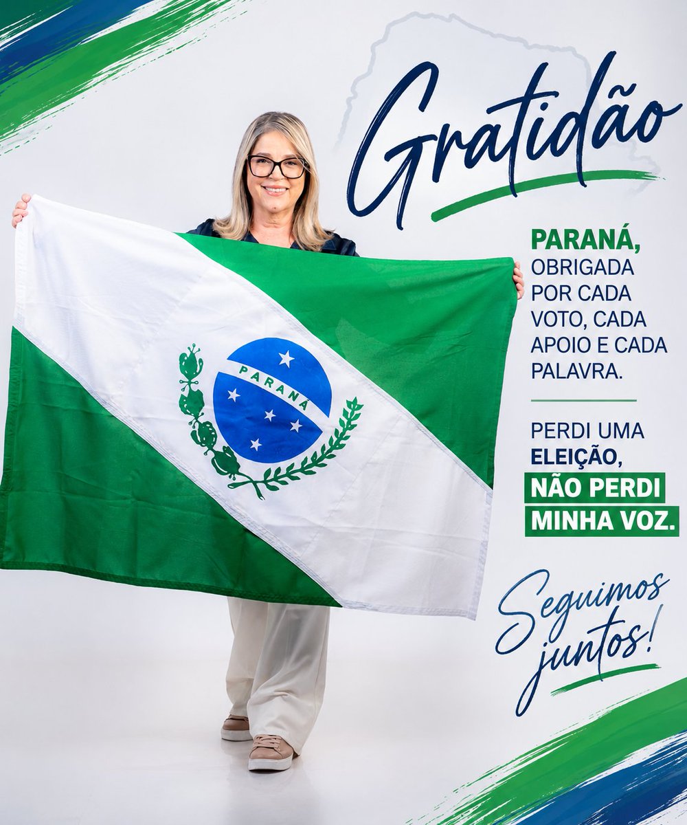 marisa_lobo's tweet photo. GRATIDÃO. E UM NOVO COMEÇO. 💚
A eleição terminou. O resultado não foi o que esperávamos, mas isso não apaga tudo o que construímos pelo caminho.
Ficam as pessoas que conheci, cada abraço, cada palavra de incentivo, cada voluntário que caminhou comigo e, principalmente, cada pessoa que acreditou e confiou seu voto em mim.
A todos vocês, minha gratidão. De coração.
Não fui eleita, mas minhas convicções não dependem de um mandato. Minha disposição de defender aquilo em que acredito também não.
Continuarei falando sobre família, liberdade, fé, saúde mental, proteção às crianças e os valores que sempre fizeram parte da minha história.
Perdi uma eleição. Não perdi minha voz.
E talvez este não seja um ponto final. Talvez seja apenas o começo de um novo capítulo.
Obrigada, Paraná. 💚
Seguimos.