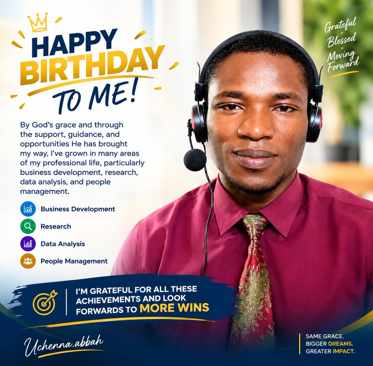 Abbahuche's tweet photo. 🎉 HAPPY BIRTHDAY TO ME, &amp; HAPPY TEACHERS’ DAY TO ALL DEDICATED TEACHERS AROUND THE WORLD!🎂🙌🏾

I’m grateful to Jesus &amp; the wonderful people God has placed around me as I celebrate another year of life. ��🏾✝️❤️

Today I'm good @ these:  business dev, research, data analysis, &amp; HR. https://t.co/WDbcIkFSe5
