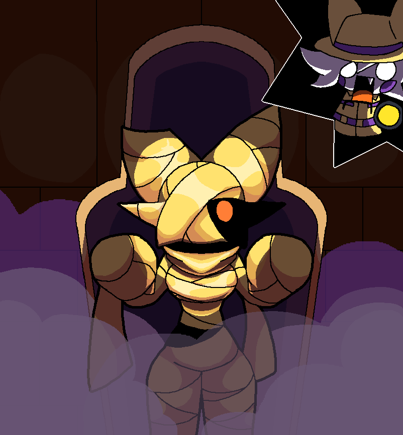 BurntToastBlaze's tweet photo. HalLOLween day 4: Mummy

(I still need to work on my lighting skills)

#HalLOLween #Frickbears3 #Lolbit https://t.co/IcGVV3ADfV