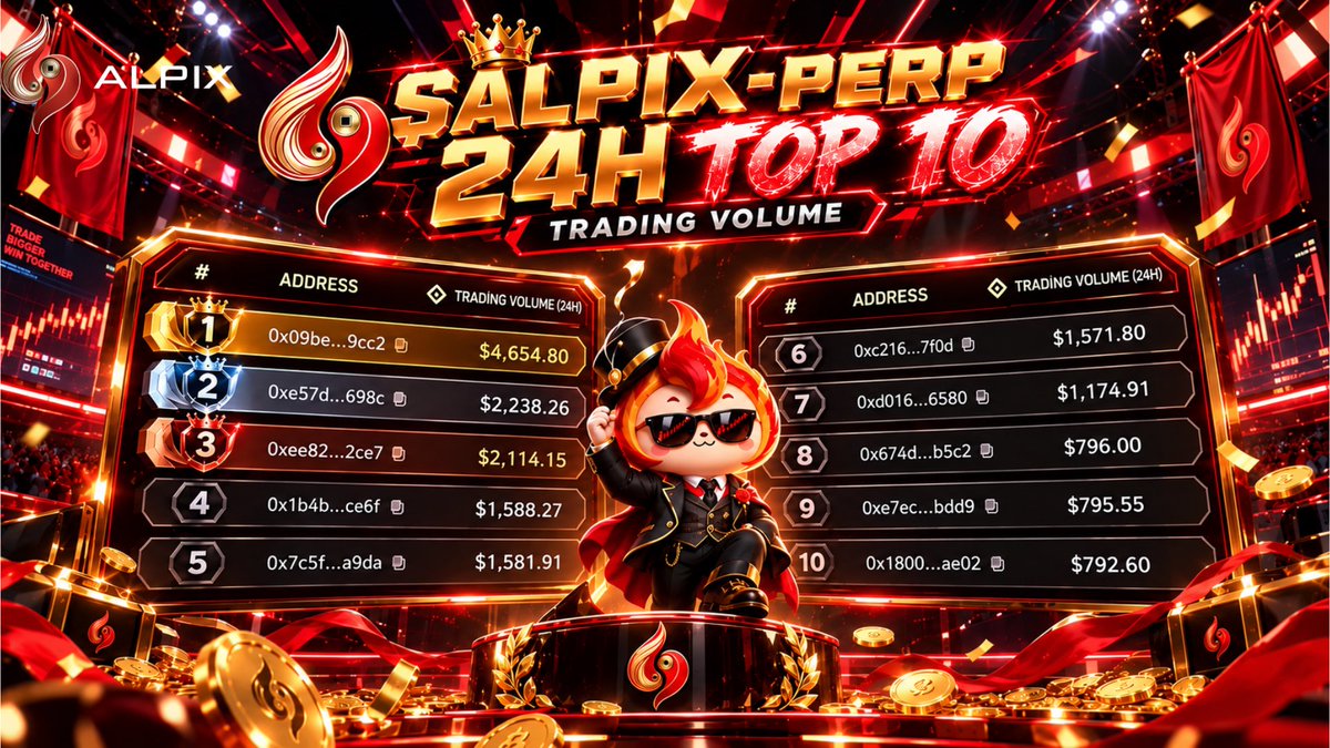 Alpix_io's tweet photo. $AlpixPERP 24H leaderboard is heating up ๐ฅ
Are you on top yet? ๐
Clockโs ticking. โณ
#alpix #tradingcompetition https://t.co/MknNFgroXO