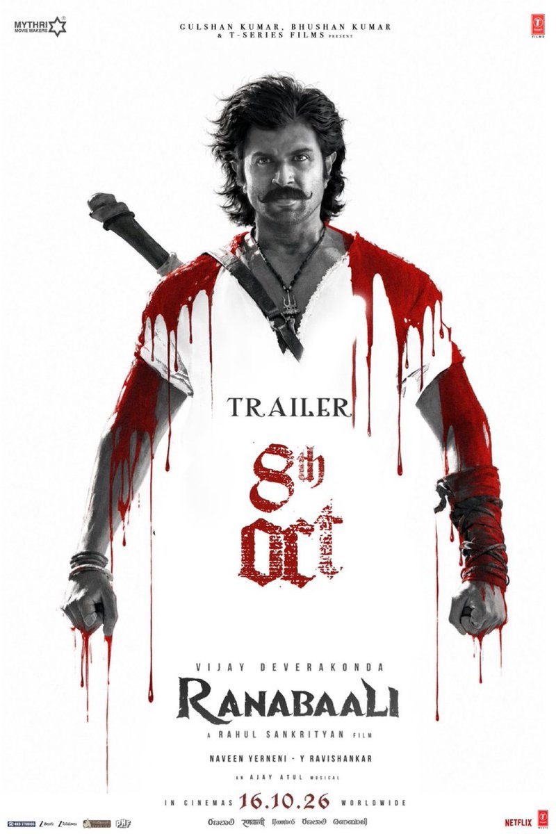 TheCinephile_X's tweet photo. #Ranabaali Trailer from 8th October 

These movie has created some curiosity in the audience with its assets and now these would be major asset for the major boost for the #Dushhera Period

Makers are much confident and are moving with no ticket hikes same like for #Irumudi Movie https://t.co/tkPfkGK52m