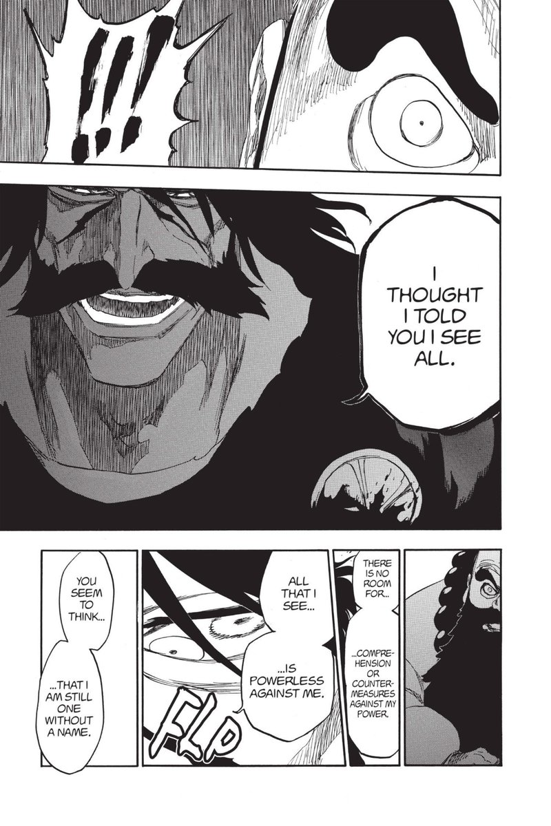 4thelust's tweet photo. You have to treat his visual design, ability mechanics, poetry and sparse dialogue as psychology because Kubo rarely sits Yhwach down for conventional introspection. His refusal to introspect is itself the point. https://t.co/C3yHtoNXIp
