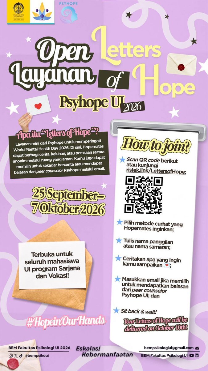 uibaseNG's tweet photo. buat anak ui! yang mau berbagi cerita/keluh kesah dan dibales oleh peercounselor dalam bentuk surat, isi ini yukkk! boleh anonim pakai email bodong lohh 😆✌🏻✌🏻 https://t.co/JjDuvQbjhr